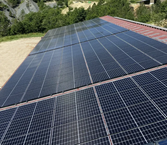 Inspection finale de l'installation photovoltaïque à Noyers sur Jabron