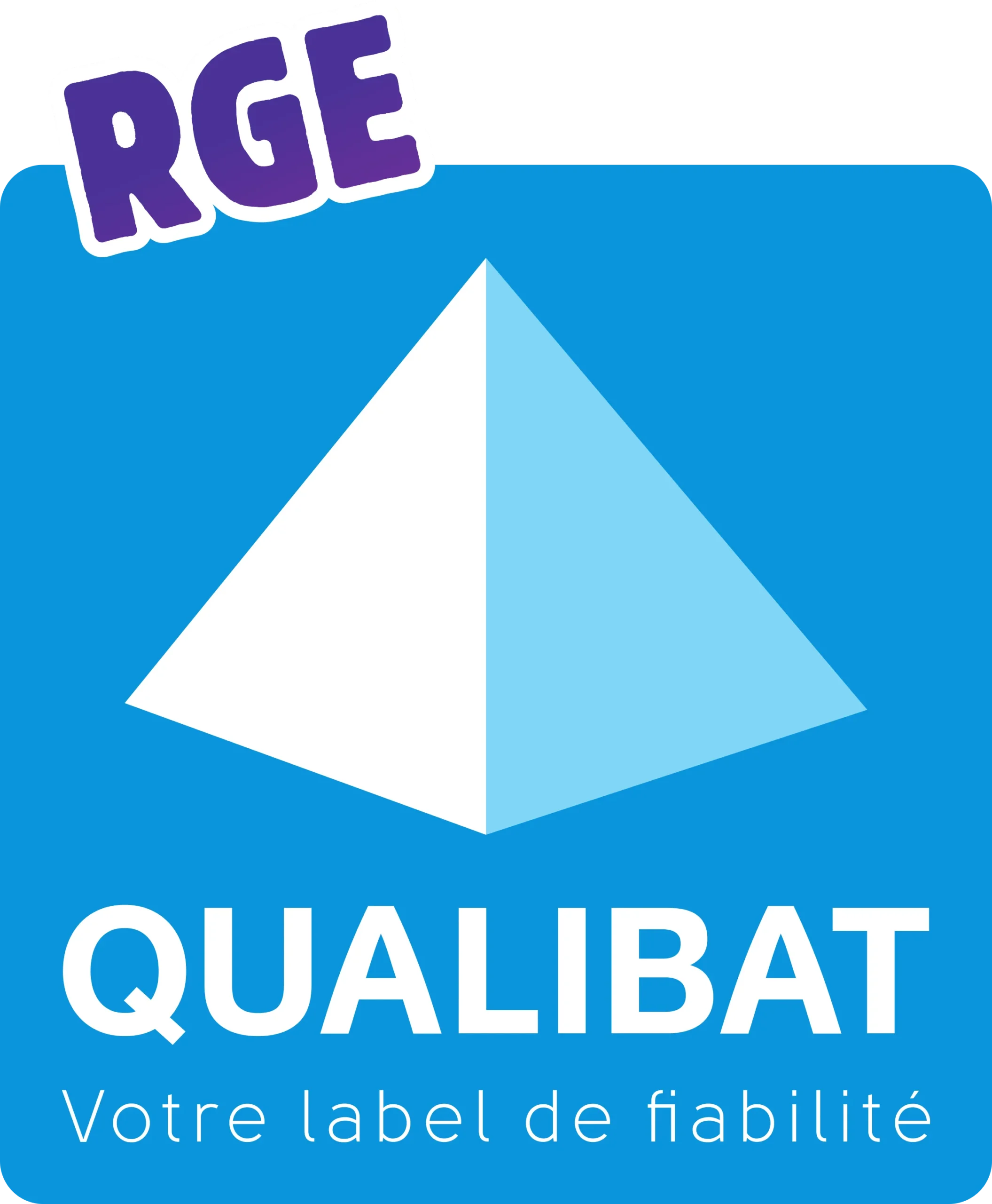 Logo Certification Qualibat RGE 2024 pour travaux de rénovation et construction